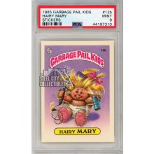 Hairy Mary 1985 Garbage Pail Kids Sticker Card #12b PSA 9