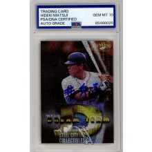 Hideki Matsui 1998 Baseball Magazine Dream Team Kanji Autograph Card #D9 PSA/DNA 10