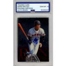 Hideki Matsui 1997 Baseball Magazine Kanji Autograph Card #R7 PSA/DNA 10