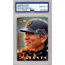 Hideki Matsui 2002 Baseball Magazine Kanji Autograph Card #G84 PSA/DNA 10