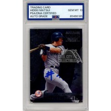 Hideki Matsui 2003 Donruss Signature Series Kanji Autograph Rookie Card #101 PSA/DNA 10