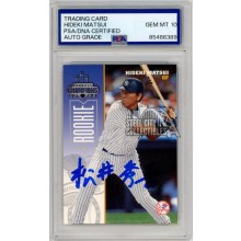 Hideki Matsui 2003 Donruss Champions Kanji Autograph Rookie Card #301 PSA/DNA 10