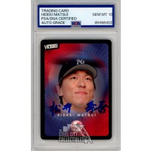 Hideki Matsui 2003 Upper Deck Victory Kanji Autograph Rookie Card #62 PSA/DNA 10