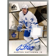 Auston Matthews 2021-22 Upper Deck SP Autograph Jersey Card #3 25/35