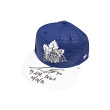Auston Matthews 4G NHL Debut Autographed Toronto Maple Leafs Baseball Cap - Fanatics