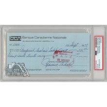 Maurice Richard Autographed Check PSA/DNA