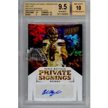 Baker Mayfield 2018 Panini National VIP Cracked Ice Auto Rookie RC 08/10 BGS 9.5