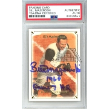 Bill Mazeroski 2007 Upper Deck Masterpieces Autograph 1960 Gm 7 HR Card #4 PSA/DNA