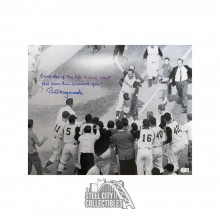 Bill Mazeroski w/ Quote Autographed Pittsburgh Pirates 16x20 Photo - BAS