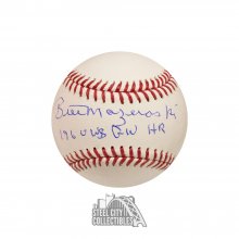 Bill Mazeroski 1960 WS GW HR Autographed Official MLB Baseball - BAS