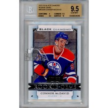 Connor McDavid 2015-16 Upper Deck Black Diamond Rookie Gems Card 163/399 BGS 9.5