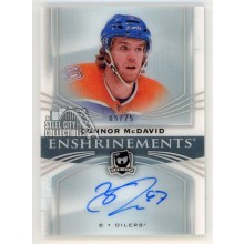 Connor McDavid 2018-19 Upper Deck The Cup Enshrinements Autograph Card 05/25