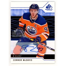 Connor McDavid 2018-19 Upper Deck SP Game Used Autograph Card #1