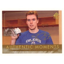 Connor McDavid 2016-17 Upper Deck SP Authentic Moments Autograph Card #106