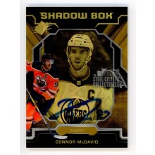 Connor McDavid 2019-20 Upper Deck SPX Shadowbox Autograph Card #S-CM 25/25