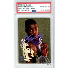 Tracy McGrady 1997-98 Fleer Ultra Autograph Rookie Card #138G PSA/DNA 10 (Purple)