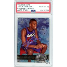 Tracy McGrady 1997-98 Skybox Metal Autograph Rookie Card #42 PSA/DNA 10 (Purple)