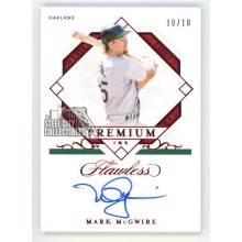 Mark McGwire 2021 Panini Flawless Premium Ink Autograph Card #PI-MM 10/10