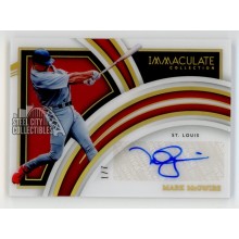 Mark McGwire 2022 Panini Immaculate Autograph Card #CIS-MM 1/7