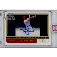 Mark McGwire 2022 Panini Three & Two Moments Autograph Card #TMA-MM 07/10