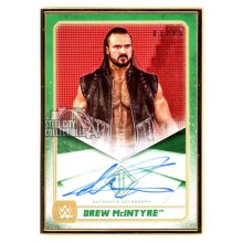 Drew McIntyre 2020 Topps Transcendent Green Autograph Card #A-DR 03/15