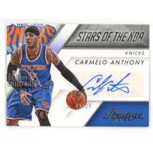 Carmelo Anthony 2015-16 Panini Prestige Stars Of NBA Autograph Card #NBA-CA 2/25