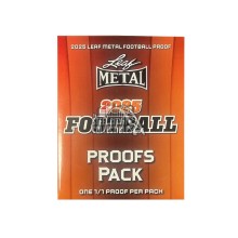 2025 Leaf Metal Football 1/1 Pre-Production Proof Pack
