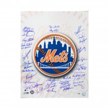 New York Mets Greats Autographed 16x20 Photo (37 Signatures) - PSA/DNA LOA