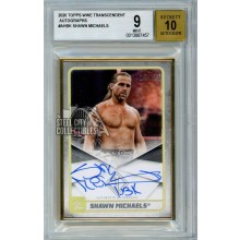 Shawn Michaels 2020 Topps Transcendent WWE Autograph Card 18/25 BGS 9