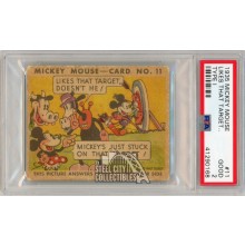 Mickey Mouse 1935 Walt Disney Type II Likes That Target... Card #11 PSA 2