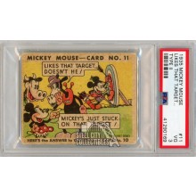 Mickey Mouse 1935 Walt Disney Type II Likes That Target... Card #11 PSA 3