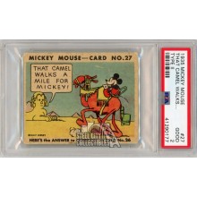 Mickey Mouse 1935 Walt Disney Type II That Camel Walks... Card #27 PSA 2 (177)