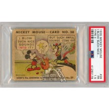 Mickey Mouse 1935 Walt Disney Type II I Blow Such Nice... Card #28 PSA 1.5