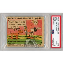 Mickey Mouse 1935 Walt Disney Type II That Face Sure... Card #40 PSA 2