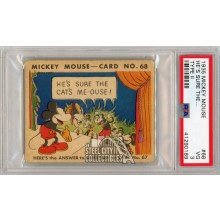 Mickey Mouse 1935 Walt Disney Type II He's Sure The... Card #68 PSA 3