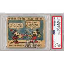 Mickey Mouse 1935 Walt Disney Type II Let Me Run For... Card #82 PSA 3.5