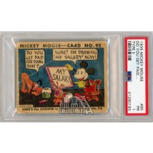 Mickey Mouse 1935 Walt Disney Type II Do You Get Paid... Card #95 PSA 1