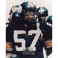 Mike Merriweather Autographed Pittsburgh Steelers 8x10 Photo - BAS COA (Vertical)