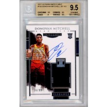 Donovan Mitchell 2017-18 Panini Impeccable Auto Rookie Patch Card 20/99 BGS 9.5