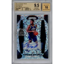 Donovan Mitchell 2017-18 Panini Prizm Fast Break Auto Rookie #117 BGS 9.5 Small Crack