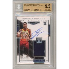 Donovan Mitchell 2017-18 Panini Impeccable Autograph Rookie Jersey Card 35/99 BGS 9.5