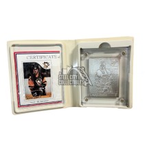 1993 Highland Mint Mario Lemieux 1985 Topps #9 Rookie Silver Mint-Card /1000 - 4.25 Troy Ounces .999 Fine Silver