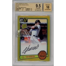 Yoan Moncada 2017 Optic Gold '83 Retro Autograph Rookie Card 1/5 BGS 9.5 Gem Mint