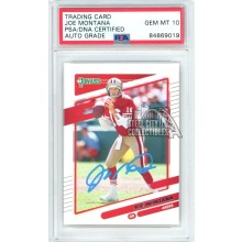 Joe Montana 2021 Panini Donruss Autograph Card #57 PSA/DNA 10 (Light Blue)