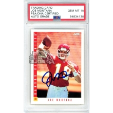 Joe Montana 1993 Score Autograph Card #253 PSA/DNA 10