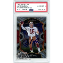 Joe Montana 2020 Panini Select Autograph Card #19 PSA/DNA 10
