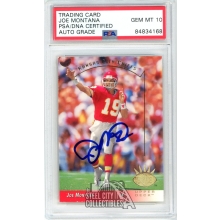 Joe Montana 1993 Upper Deck SP Autograph Card #122 PSA/DNA 10