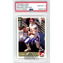 Joe Montana 1994 Upper Deck Autograph Card #70 PSA/DNA 10