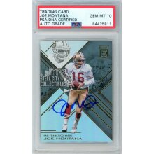 Joe Montana 2016 Donruss Elite Autographed Card #38- PSA/DNA Gem MT 10
