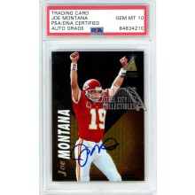 Joe Montana 1995 Pinnacle Zenith Autograph Card #Z79 PSA/DNA 10
